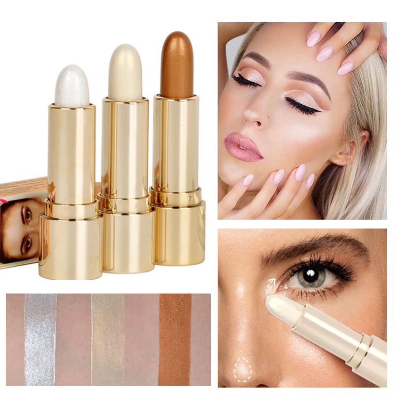 H3001 HANDAIYAN 3D Highlight Embellish Contour Highlighter Pencil Brighten Skin Face Makeup Bronzers Highlight Contour