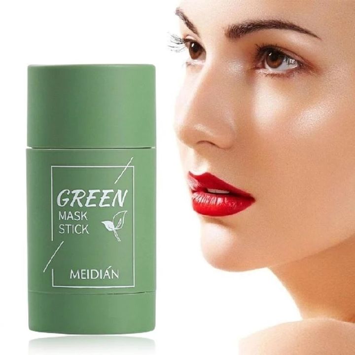 Green Tea Purifying Clay Mask Stick, Cleansing Mask, Oil Control, Anti-Acne, Remove Blackhead Mud Mask