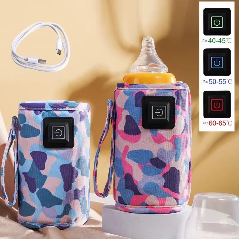 Baby Bottle Warmer 3-speed adjustment Baby Bottle Cup Warmer Car Portable USB Bottle Warmer Baby and Children Outdoor Travel Bab