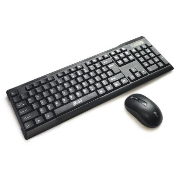 Carpo Durable Wireless Keyboard & Mouse Combo - Black