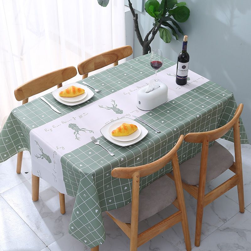 Cm1011 Household Checkered Rectangular Tablecloth, Waterproof And Oil Resistant Tablecloth