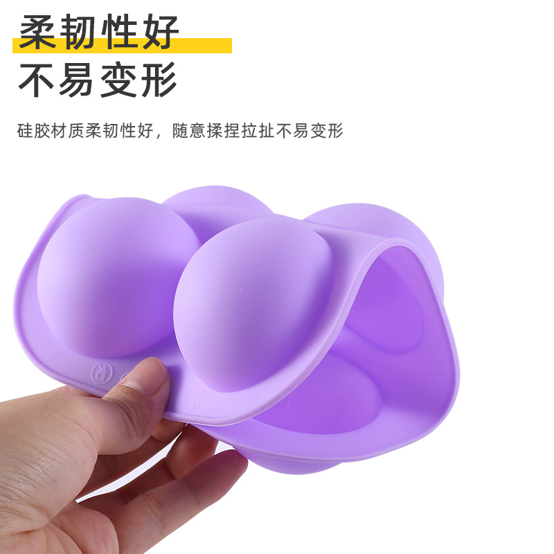 KU-21037 Half Ball Sphere Silicone Mold Round Cake Chocolate Pastry Bakeware Stencil Pudding Jello Soap Bread Candy Baking Moulds Kitchen