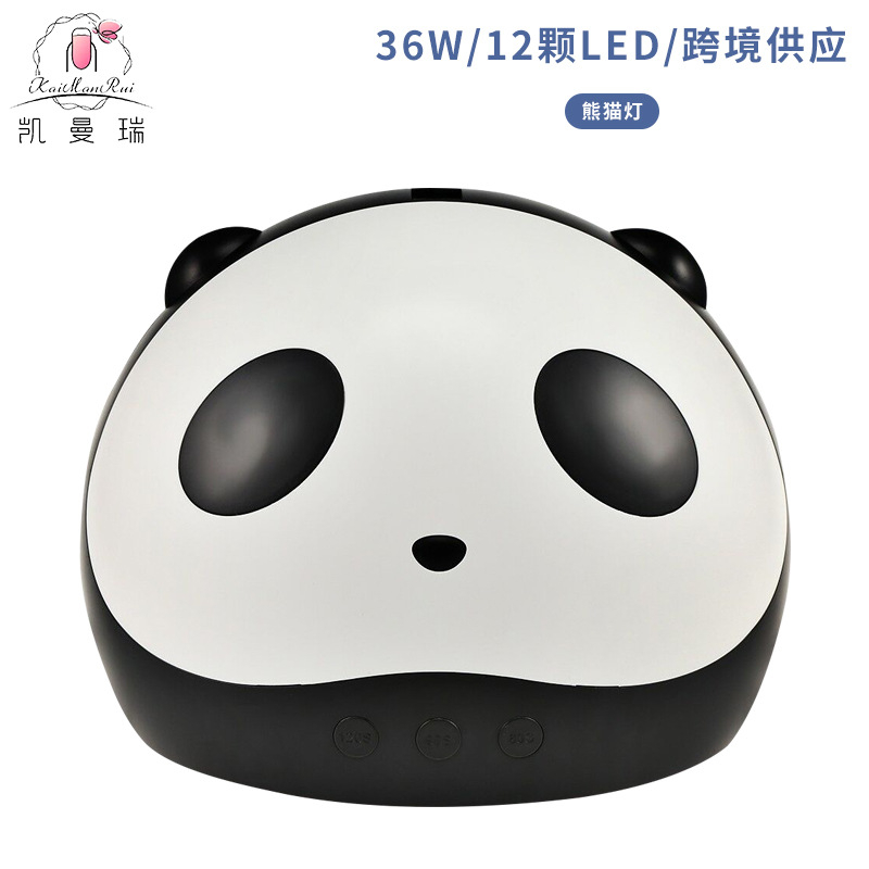 Cute Panda 36W LED UV Nail Lamp with USB Port Gel Nails Dryer Manicure Pedicure Curing Lamp for Finger Nail Polish