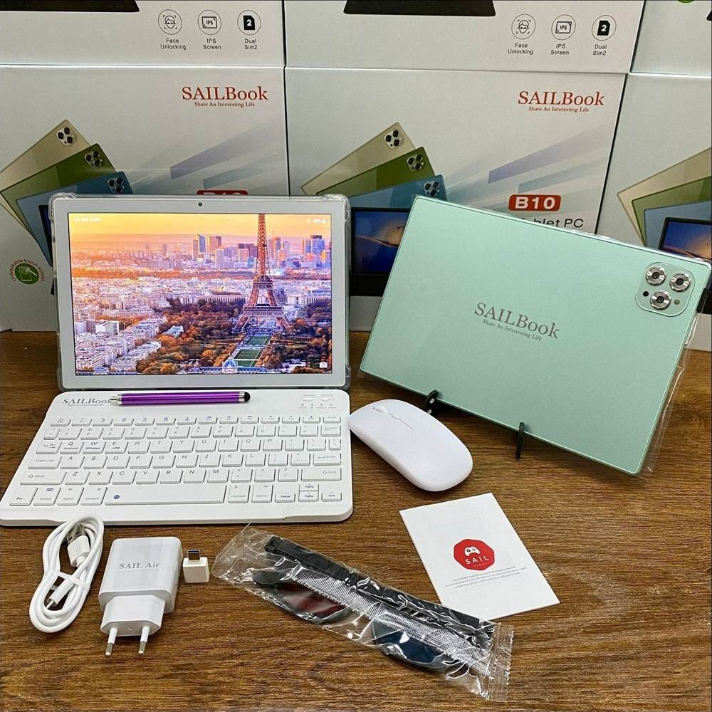Sall book New Model Tablet Pc 10.1-inch Unbreakable Screen Support phone with mouse，keyboard 
