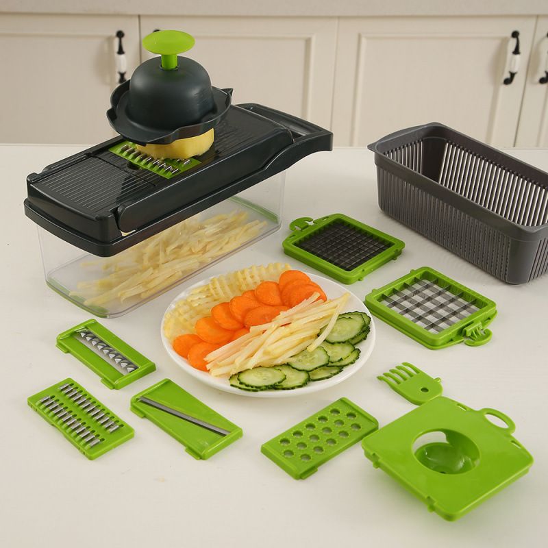 Multifunctional vegetable cutter, grater, slicer, kitchen utensils, hot vegetable cutting tool, hot sale