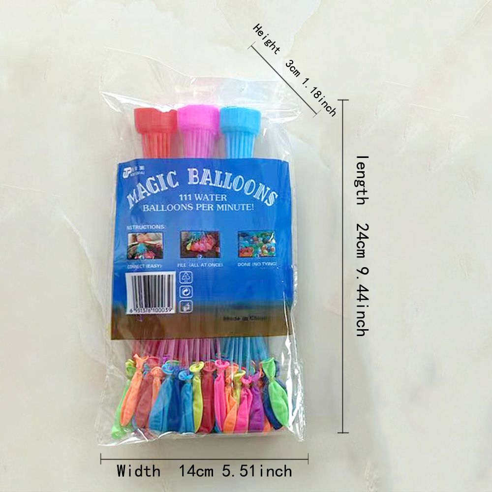 3 Bundles of Kids Water Balloon Refill Set 111 Water Fast Inflation Set Balloons Summer Splash Party Quick Fun Outdoor Backyard Water Toys for Pool