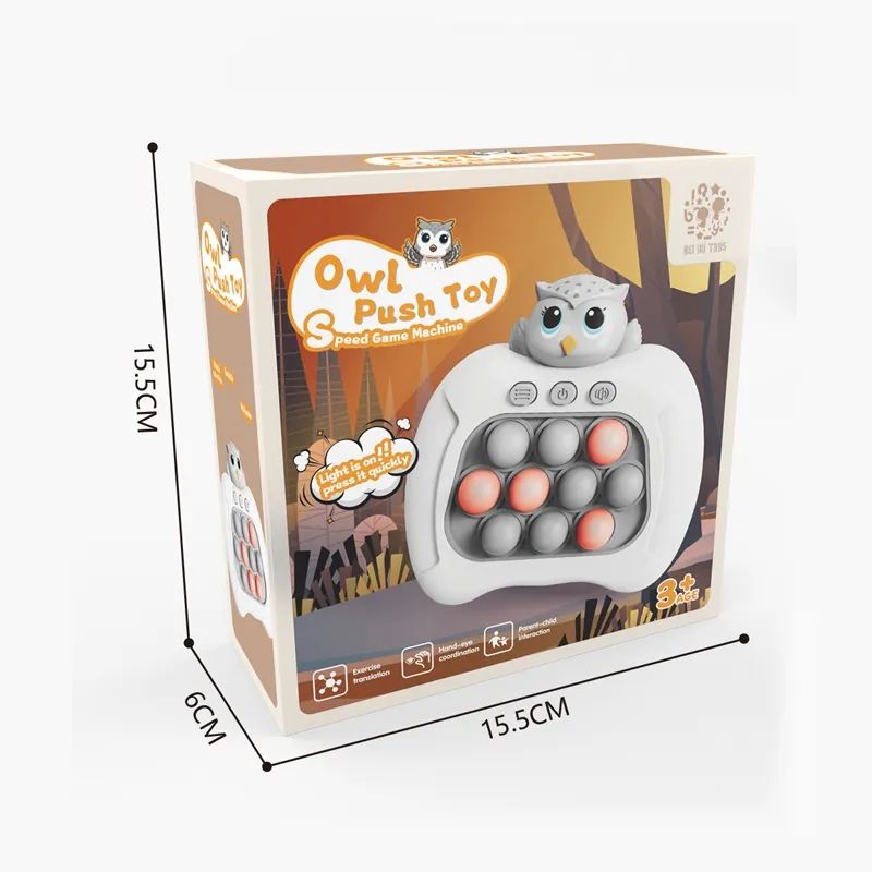 BC-6026 Pop Light Fidget Game Quick Push Bubble Game Handle Toys Boys & Girls Anti-Stress Toys with LED Game Machine Relieve Stress Toys