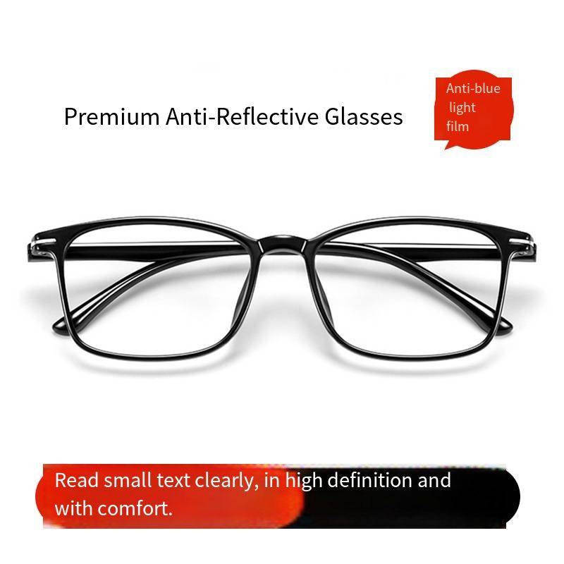 2026 New Premium Reading Glasses for Men, Ultra Light Comfortable Anti Blue Light Presbyopic Glasses, High Definition Clear Vision Eyeglasses, Fashion Durable Eye Protection Glasses for Elderly Daily Use