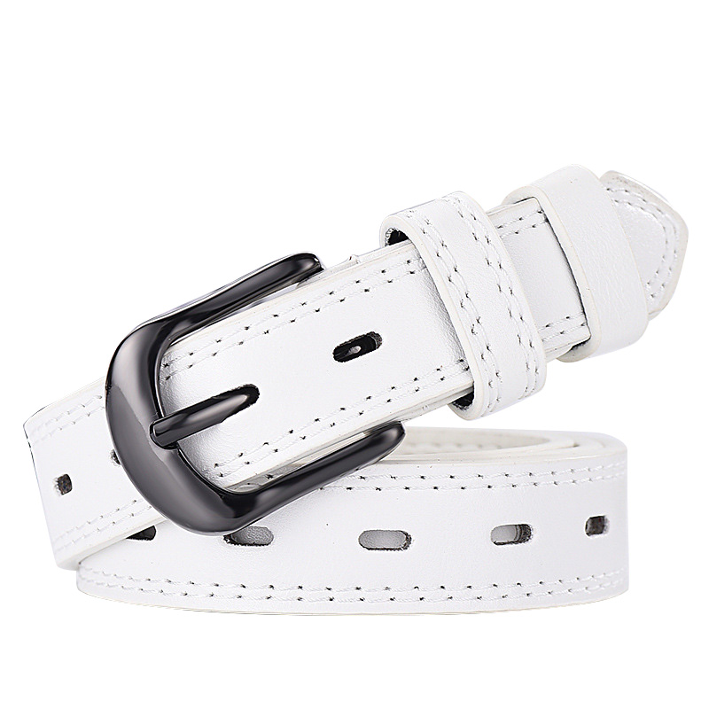 P1902001 Women's and men's Fully Adjustable Casual Belt with Rounded Buckle