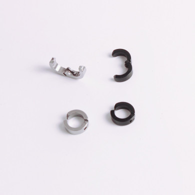 AKAKD Hip-hop punk earrings men's earrings stainless steel earrings Selling fast selling ear clips anti-allergic no ear holes titanium steel