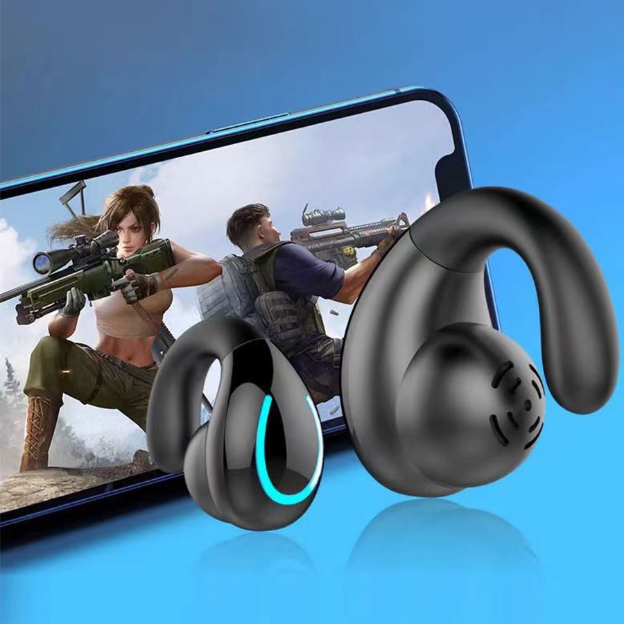 Wireless clip ear bluetooth headset bone conduction not into the ear ultra-long battery life mini high sound quality noise reduction bluetooth universal