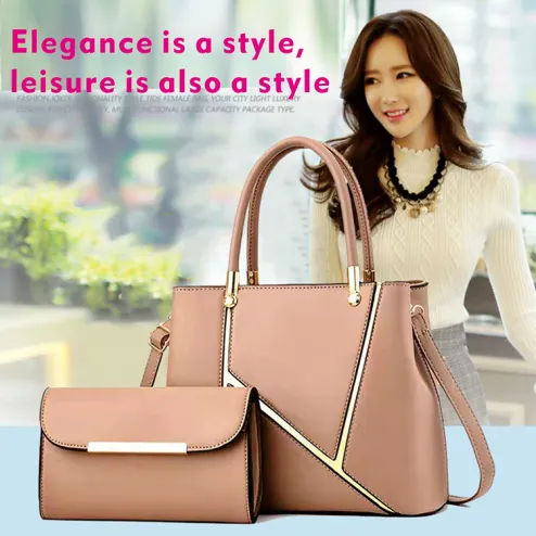 Women s Bags New Women s Casual Fashion Two piece Bag Messenger