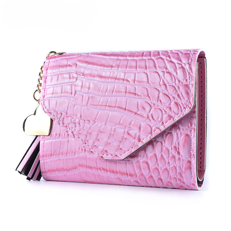 035-1 Christmas Gift for Women Crocodile Leather Flap Bag PU Clutch Purse with Metal Chain Leather Clutch Bag