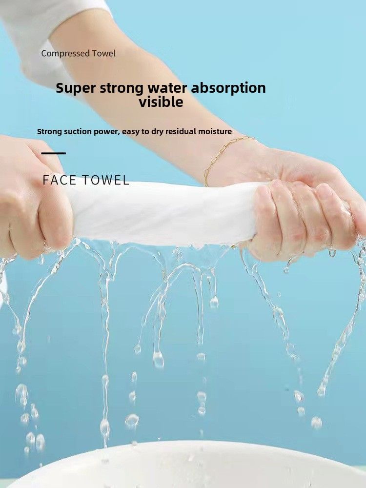 Compressed towels, bath towels, thickened travel clothes, disposable cotton face towels, portable travel.