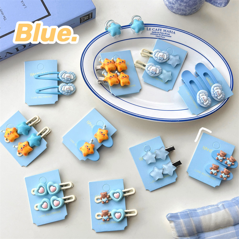 FJ1259 Women Cute Cartoon Star Bear Puppy Hairpin Hair Accessories