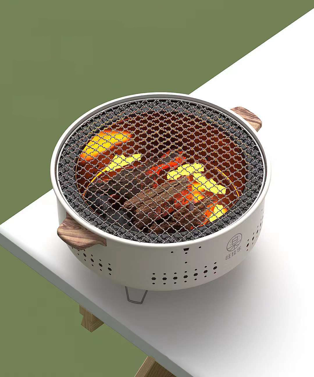 ZN-1019 Portable Commercial Cast Iron Griller Barbecue Stove Korean Restaurant Tabletop Bbq Grills