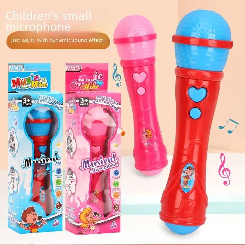 Children Simulated Plastic Microphone Amplify Karaoke Singing Music Microphone Toy Education Enlightenment Parent-child Game