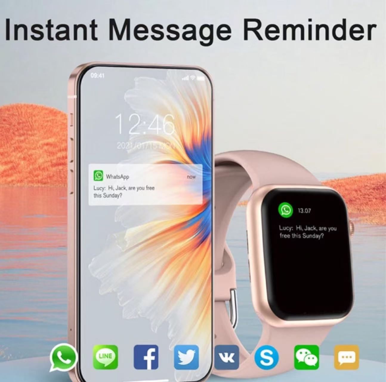 Series 10 Smart Watch 3+1 Set. It has high-precision heart rate and blood pressure detection functions, the Dynamic Island feature, Bluetooth calling function, the ability to record steps during exercise, information reminder function, and is a multi-functional smart watch.