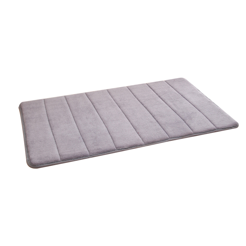 Home Coral Fleece Bathroom Mat Non-slip Memory Foam Rug Soft Floor Carpet Super Absorbent Washable Absorption Rug