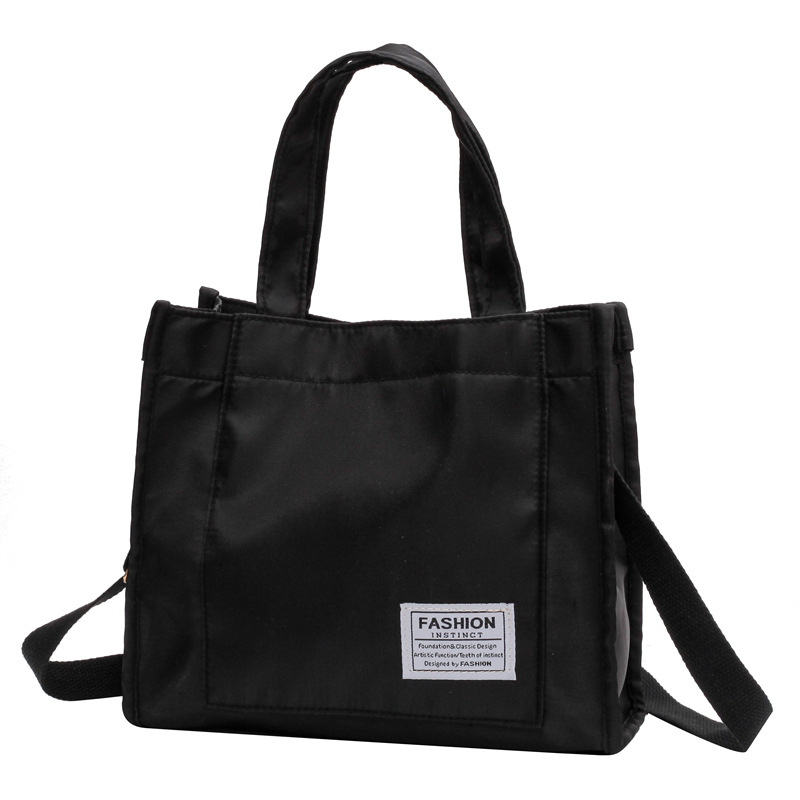 4-6447 Ladies Bag Fall 2022 New Korean Style Vintage Simple Nylon Portable Bag Women's Shoulder Cross-Body Bag