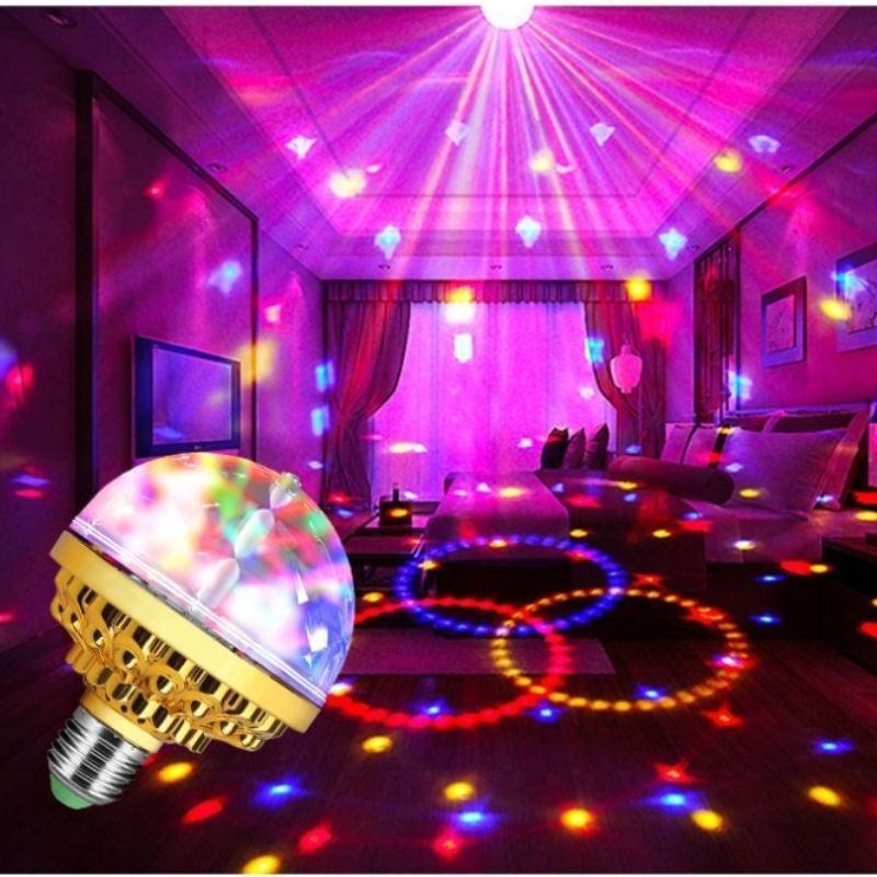 LED Rainbow Magic Ball Light, Stage Light, Rotating Light, Mini Laser Flash Light, Rotating Crystal Light CRRSHOP Atmosphere Lamp Night Light free shipping