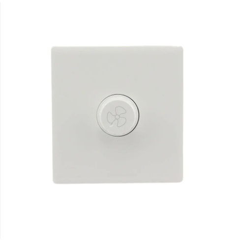 8PCS Fan Speed Dimmer Wall Fan Control With Switch - WHITE