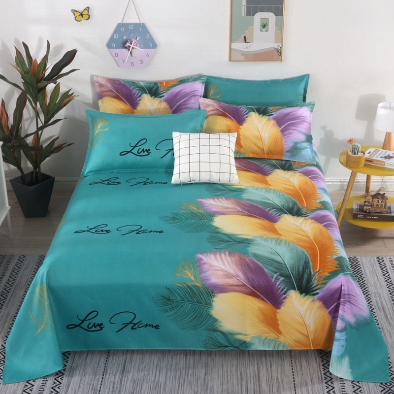 Polyester bed sheets pillowcase 48*74cm pillowslip 120*230cm ,160*230cm,200*230cm sheet free shipping16#