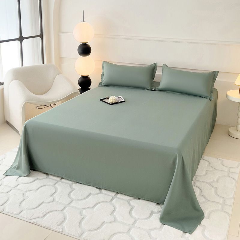 120*230cm ,150*230cm,180*230cm,220*230cm,230*250cm,Bed Sheet pillowcase Aloe vera cotton, washed cotton, bed sheets, plain brushed wool CRRSHOP 48*74cm pillow case free shipping# 05