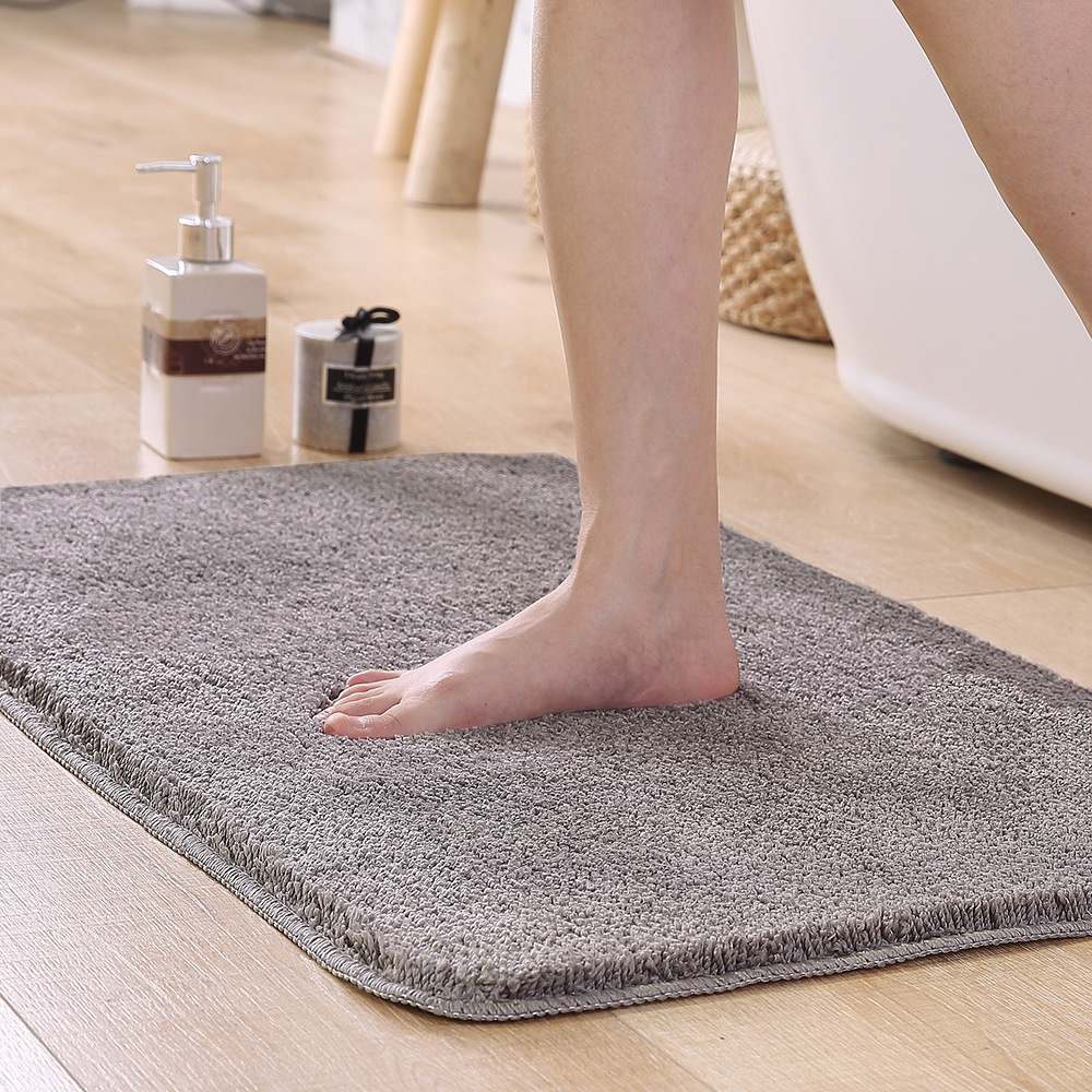 New Arrival Microfiber Polyester Chenille Fluffy Carpet Rug Non Slip Bathroom Mats