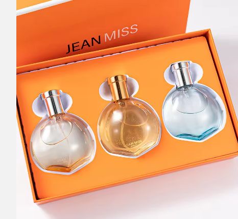 3pcs Luxury Brand Perfume JEAN MISS 30ML Women's Perfume Herms Gift Box Perfume Set 30ml
