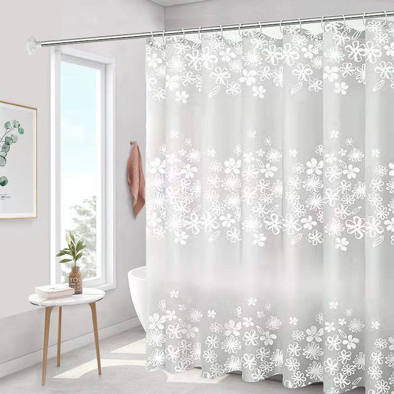 Shower curtain, waterproof, mildew proof, thickened, bathroom curtain, partition curtain, door curtain, window hanging curtain ，large size 100*200cm,120*200cm,150*200cm,180*200cm,200*200cm,240*200cm,260*200cm ，Stainless steel ，buckle eye02# PEVA material
