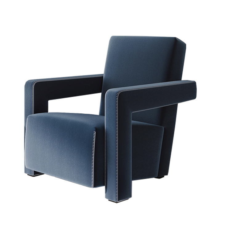 FFLRC022 Accent Chair, Utrecht Armchair Recliner with Fabric Modern Design Furniture Sofa Reading Lounge Chair and Club Chair for Indoor Living Room Bedroom