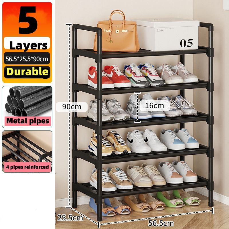 Length 44 cm 2 layers ，3 layers, 4 layers ,5 layers CRRSHOP lenght 56.5cm 3 layers, 4 layers ,5 layers , 6 layers,7 layers ,8 layers  Storage Rack, simple household use, multi-layer entrance, indoor storage rack dust-proof dormitory storage rack, shoe cabinet