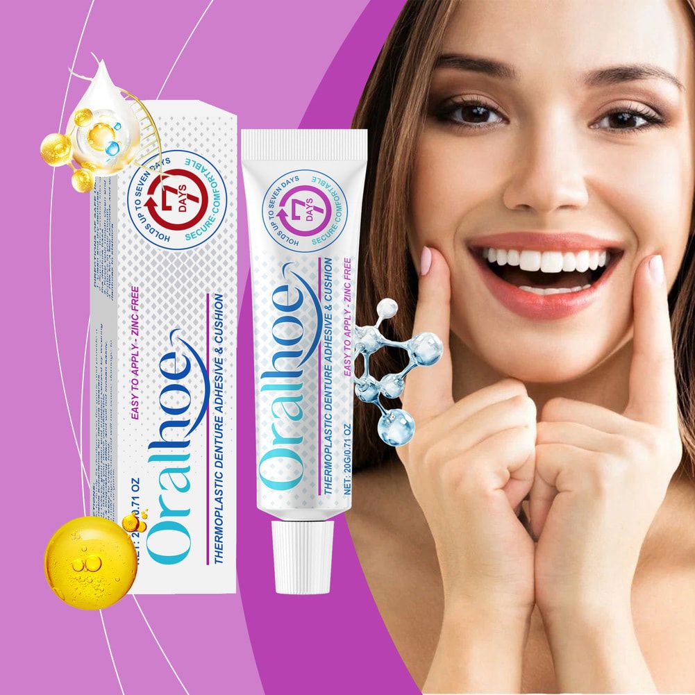 ORALHOE Thermoplastic Denture Adhesive &cushion Reduce Gum Pain Caused Friction Fixed Dentures Enhance Comfort Denture Care Products