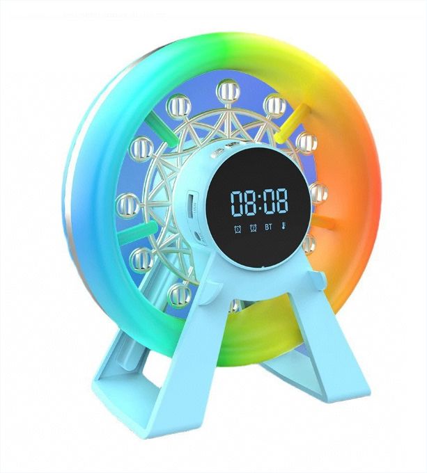 LED Ferris Wheel Shape Party Speaker With Time
