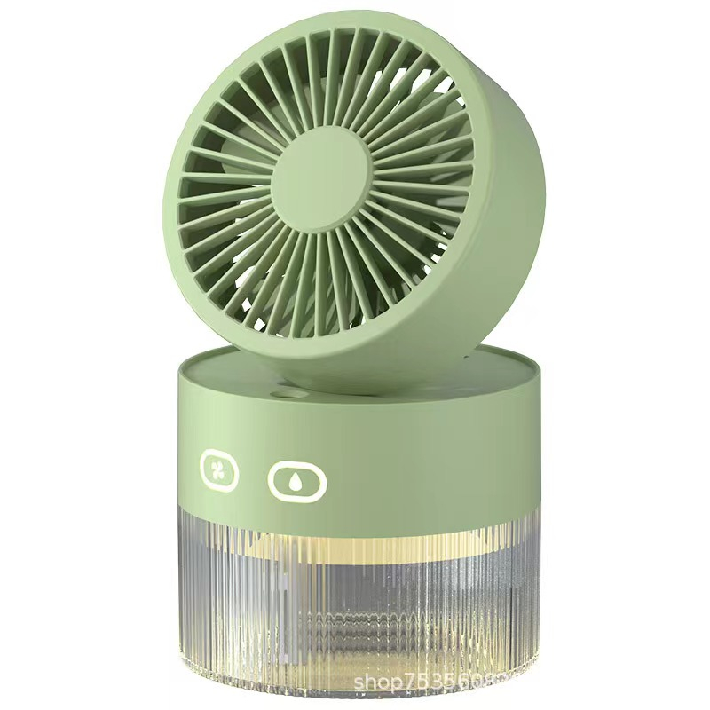 Water-cooled fan usb mini small fan desktop fan turbo foldable cold wind humidification spray fan