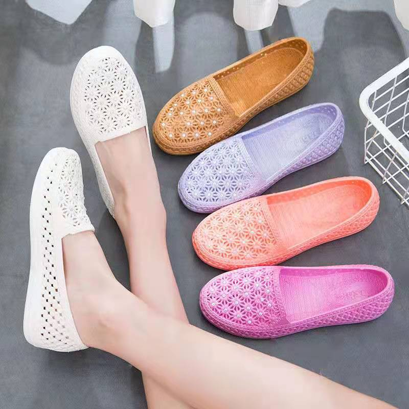 Women's Flats Hollow Summer Loafers Beach Breathable Sandals