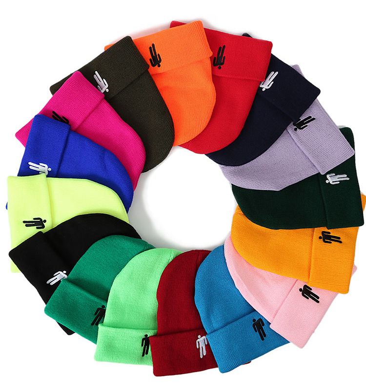 New Creative Autumn and Winter Billie Eilish Knitted Hat Pullover hip-hop Hat Woolen Hat