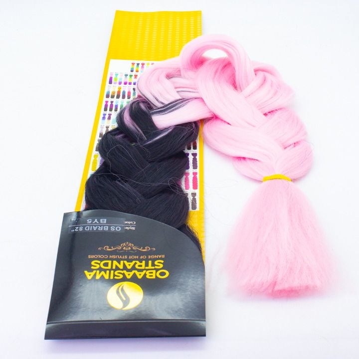 OBAASIMA Braiding Hair Extension Custom Colours Yaki Pelo Sintetico Venta Cabello Yaky Soft 100 Jumbo Kanekalons Al Por Mayor