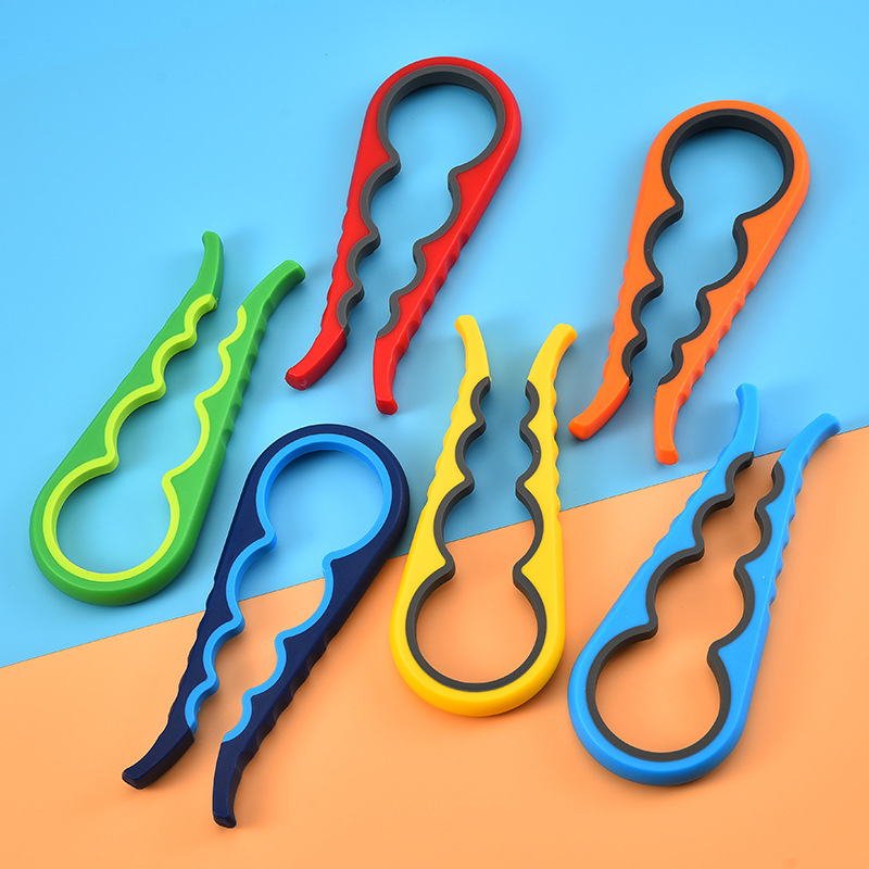 1pc Multifunction Random Color Jar Opener, 4 in 1 Multi Function Can Opener Bottle Opener