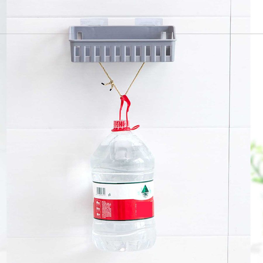 Non-Marking Plastic Wall-Mounted Storage Basket, Toilet Storage Rack,Kitchen Storage Rack,Kitchen Organizer No-hole bathroom shelves kitchen plastic wall mounted toilet restroom organizer corner shelf 19.5cm*12cm*7.5cm