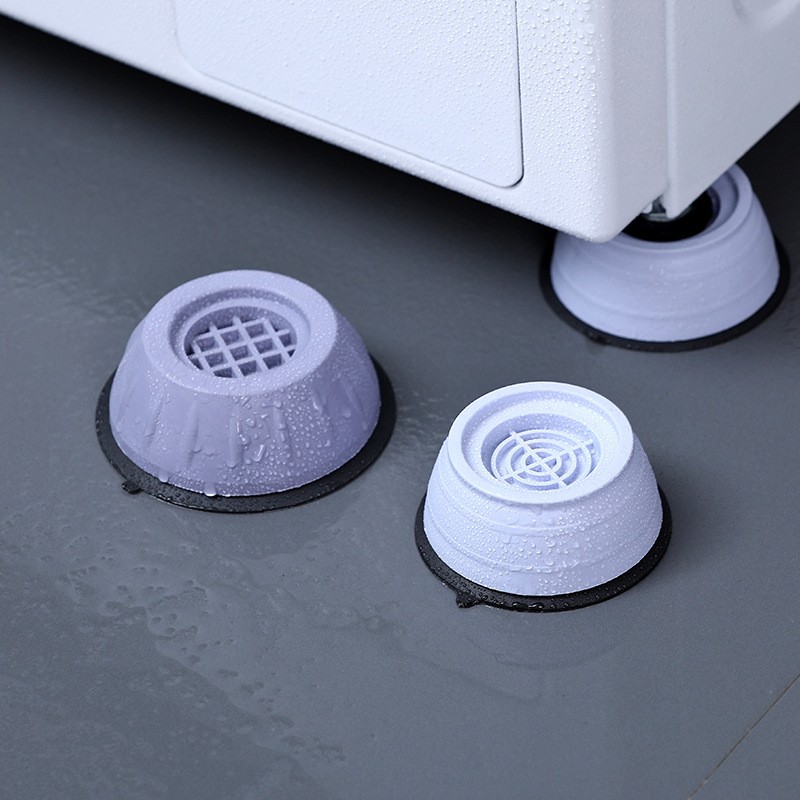 1116 Anti Vibration Pads for Washing Machine 4 Pcs Shock and Noise Cancelling Washer Dryer Support Anti-Walk Foot Pads Anti Slip Fridge Bed Leveling Mat Isolation Rubber Feet Mat Against Walking
