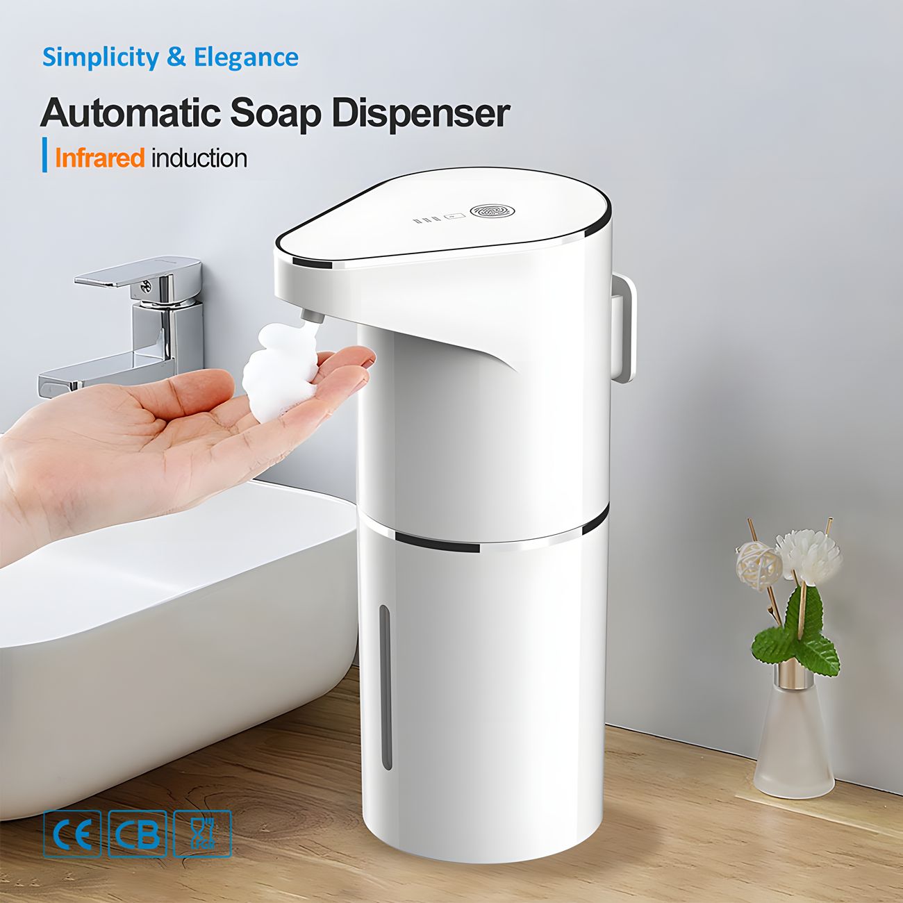 Automatic induction foam hand sanitizer cross-border USB auto induction soap dispenser
