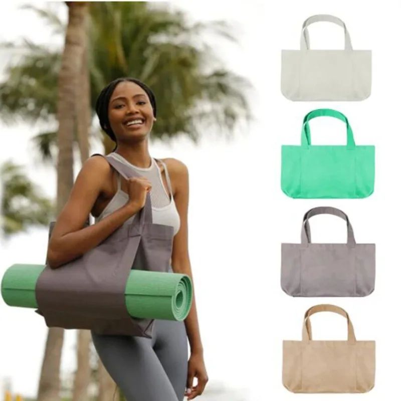 Yoga Mat Carry Bag Multifunctional Yoga Pilates Mat Case Bag Large Capacity Washable Lightweight Foldable For Tourism Fitness