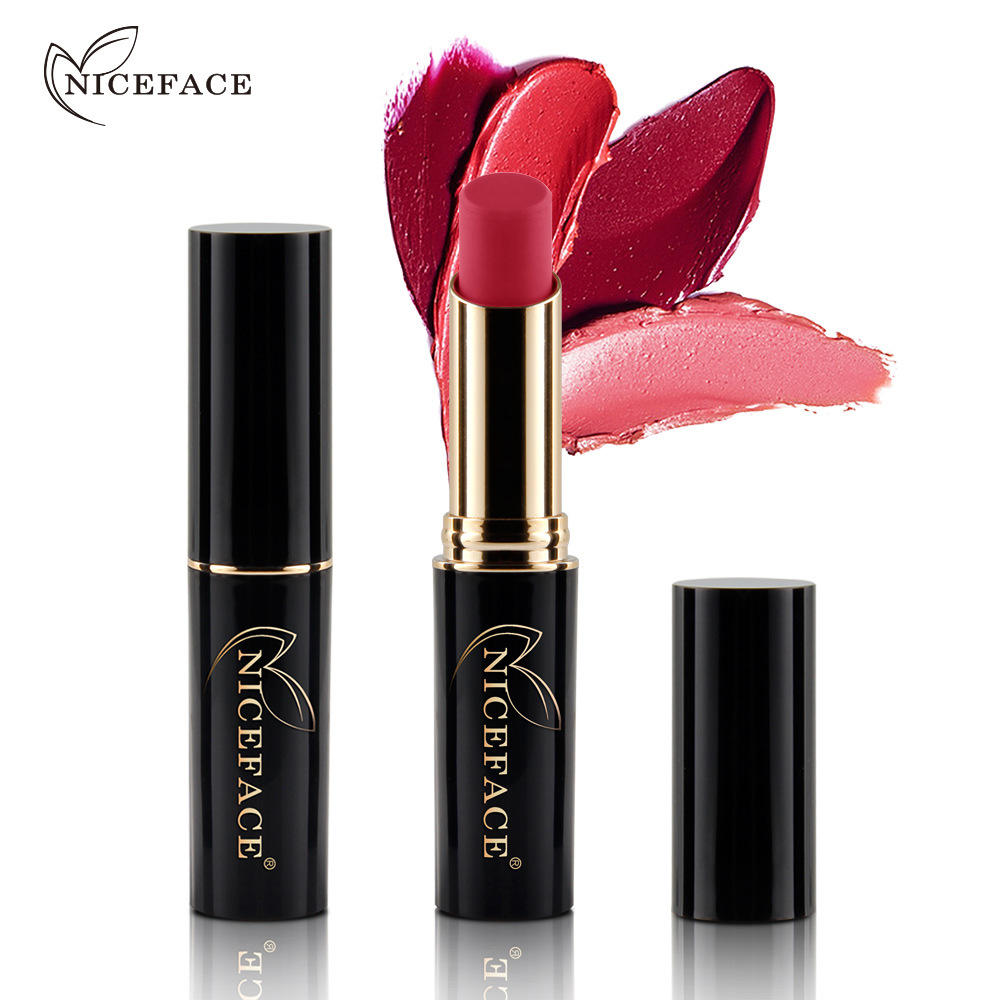 L17035 Niceface 24 Shades Colors Noble Matte Lipstick Labiales Beauty Make Up Long Lasting Waterproof Metallic Nude Lipstick Lip