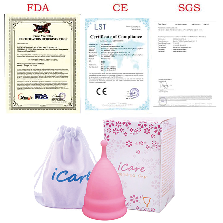 Menstrual Cup Silicone Women's Menstrual Cup Aunt Menstrual Cup Girls' Private Parts Menstrual Period Supplies Sanitary Napkins