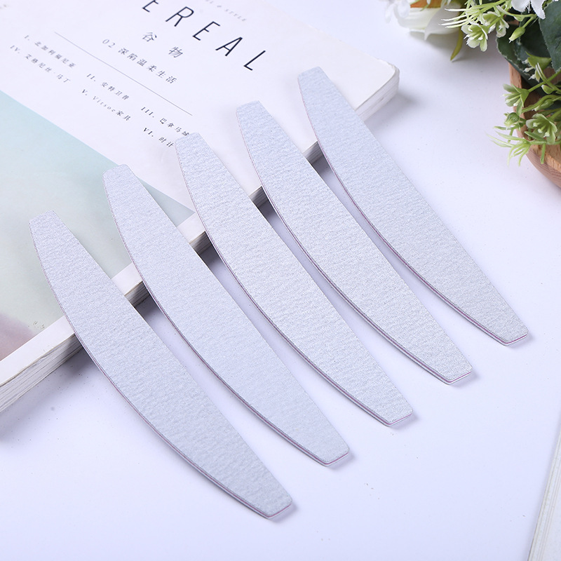5 Pcs Rough 100/180 Grit Nail Files and Buffers for Acrylic/Natural Nails Professional Double Sided Emery Boards Coarse Nail File Manicure Tools