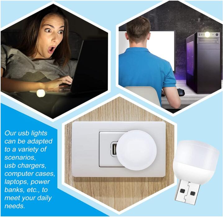 WELLHOME 14PCS Baby Night Light, RTSU Rechargeable Mini Light, Wireless LED Night Lights for Kids, Portable Bedside Lamp for Breastfeeding, Nursery Lamp