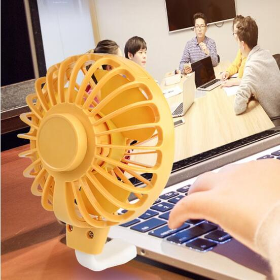 WELLHOME 2PCS Portable Pocket Fan Desktop Fan Computer Fan USB Powered Cooling Fan Mini USB Fan with Flexible Neck for Computer Laptop