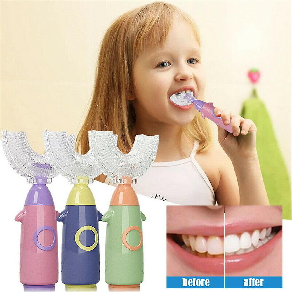 Children U-shaped Toothbrush Kids Silicone Teeth Brush 360 Degree Thorough Cleansing Baby Oral Care